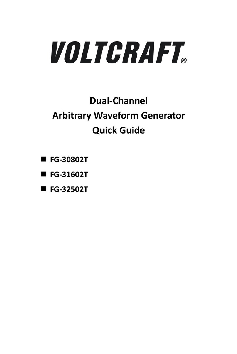VOLTCRAFT FG-30802T User manual