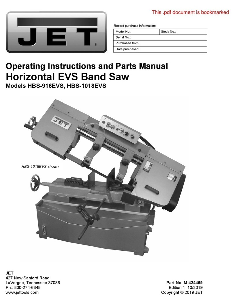 Jet HBS-916EVS Service manual