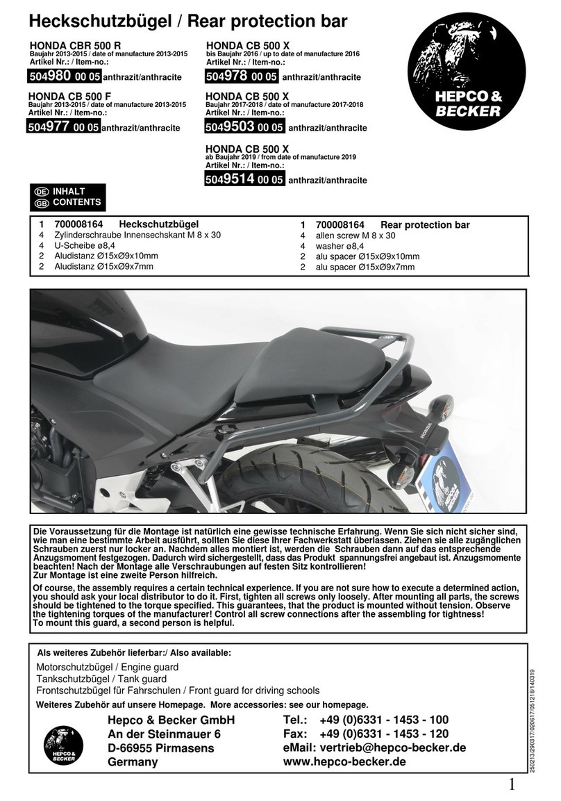 hepco & becker 504980 00 05 User manual hepco & becker 504980 00 05 User manual