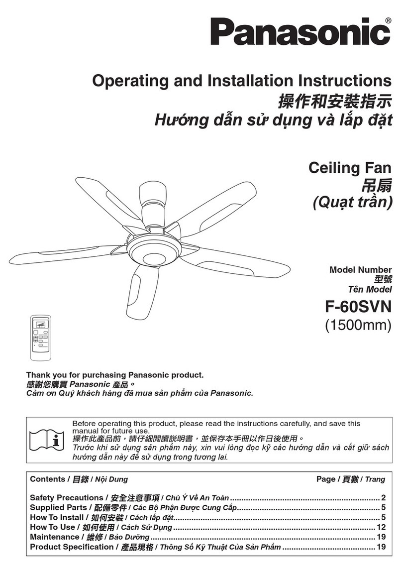 Panasonic F-60SVN User manual