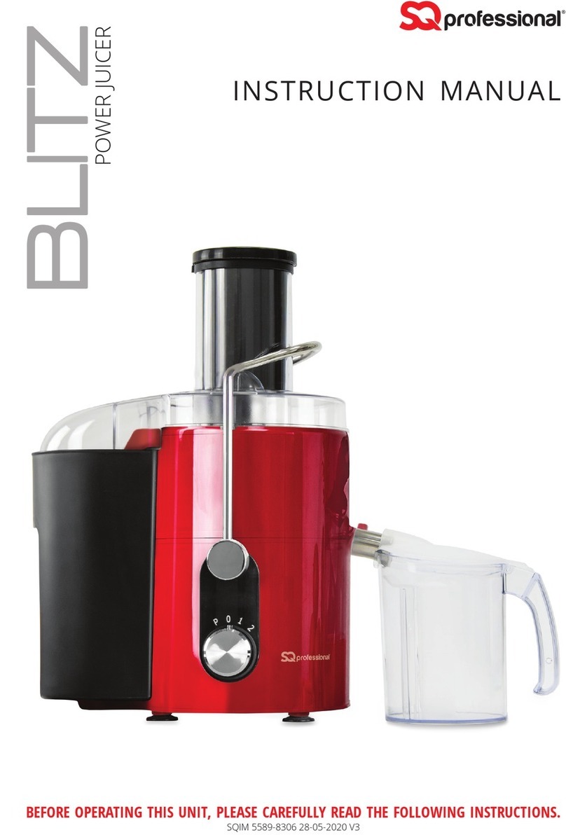 SQ Professional Blitz Series instruction manual