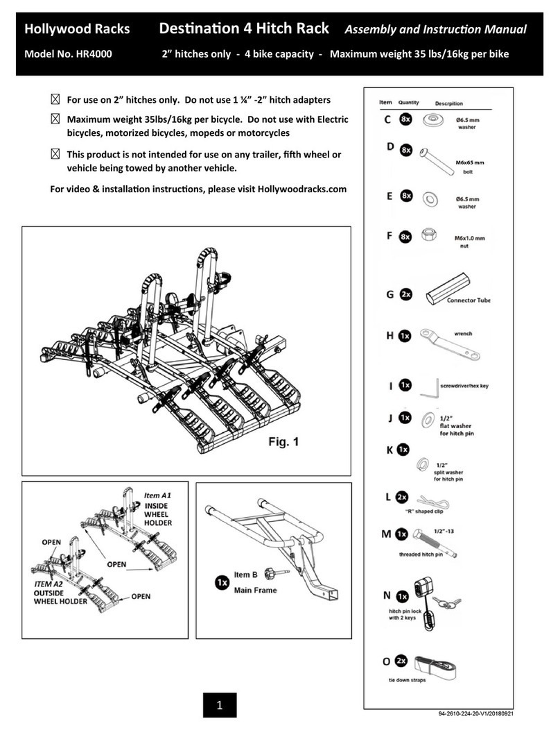 Hollywood Racks HR4000 Assembly and instruction manual