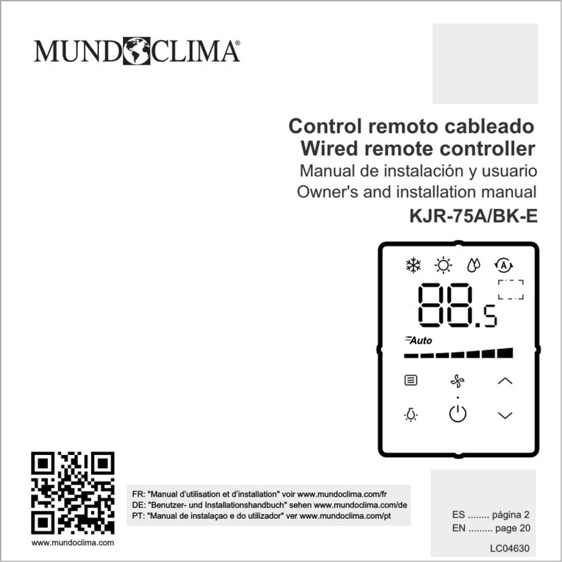 mundoclima KJR-75A/BK-E Service manual