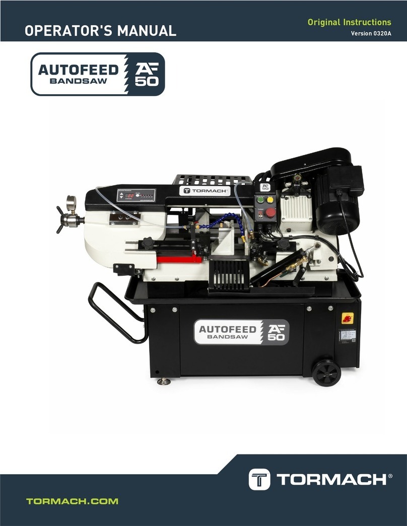 Tormach Autofeed Bandsaw AF50 Operator's manual