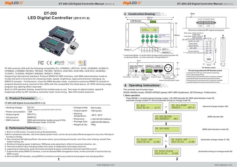 DigiLED DT-200 manual