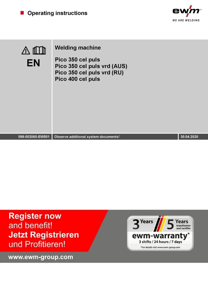 EWM Pico 350 cel puls pws MMA User manual