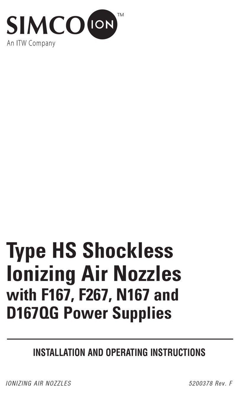 ITW Simco-Ion HS Series Installation and operating instructions