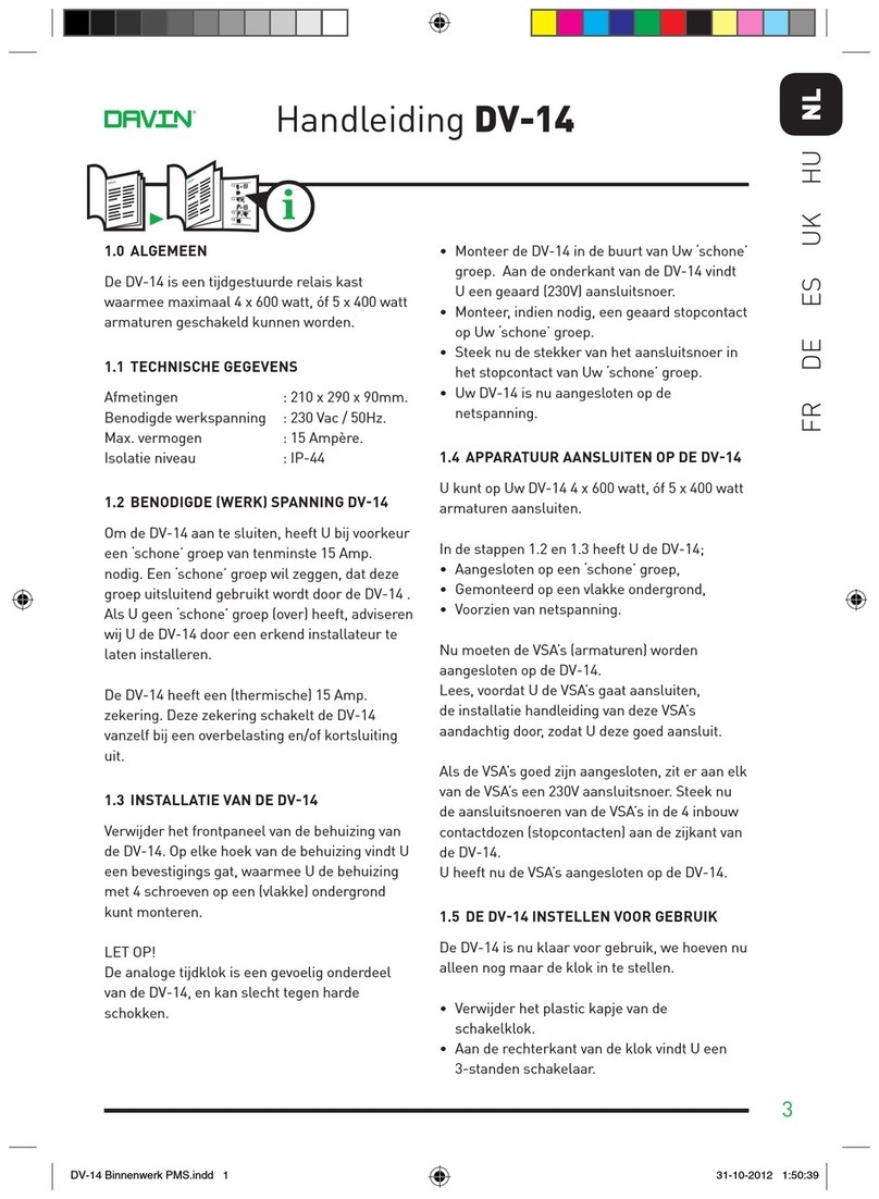 Davin DV-14 manual