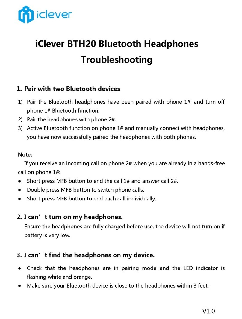 iClever BTH20 Troubleshooting