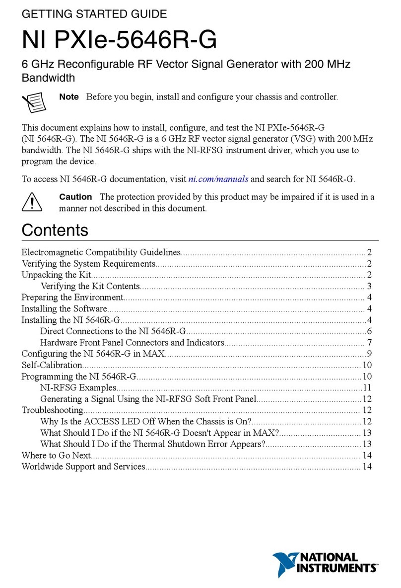 National Instruments NI PXIe-5646R-G User manual