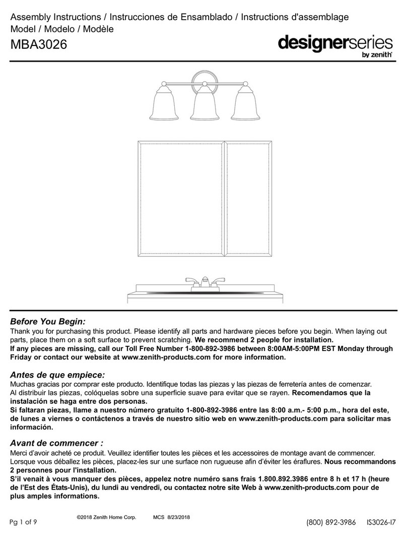 Zenith Designer Series User manual