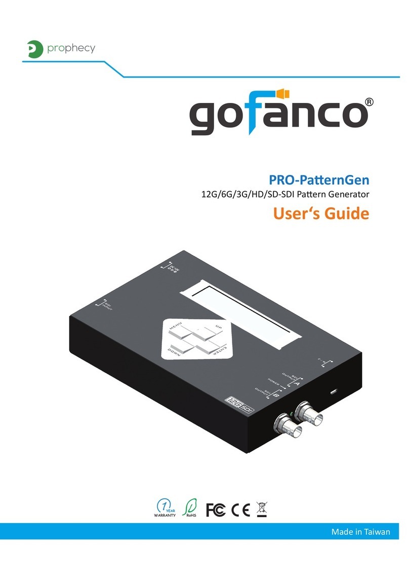 gofanco PRO-PatternGen User manual