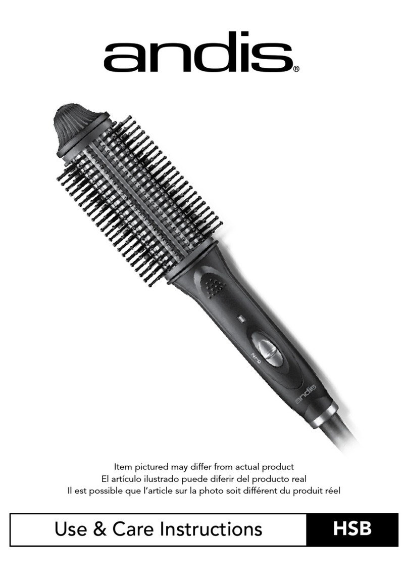 Andis HSB Use & care instructions