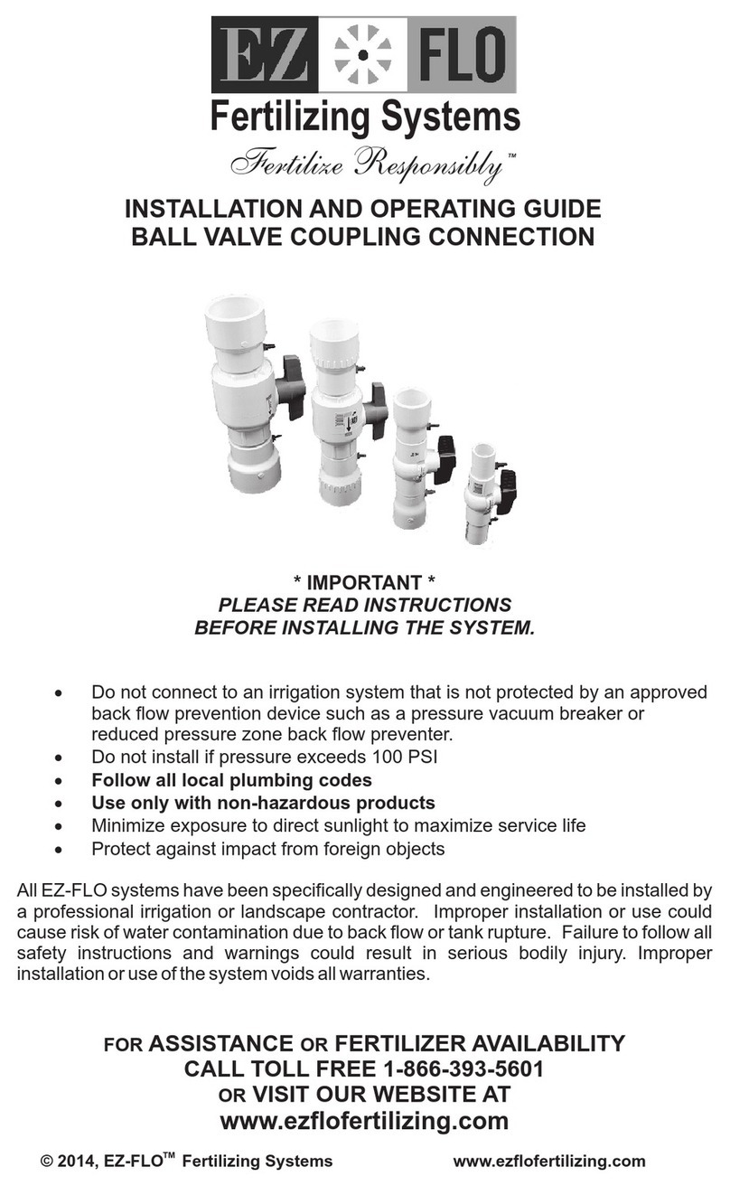 EZ FLO Fertilize Responsibly CBV Series Installation and operating guide