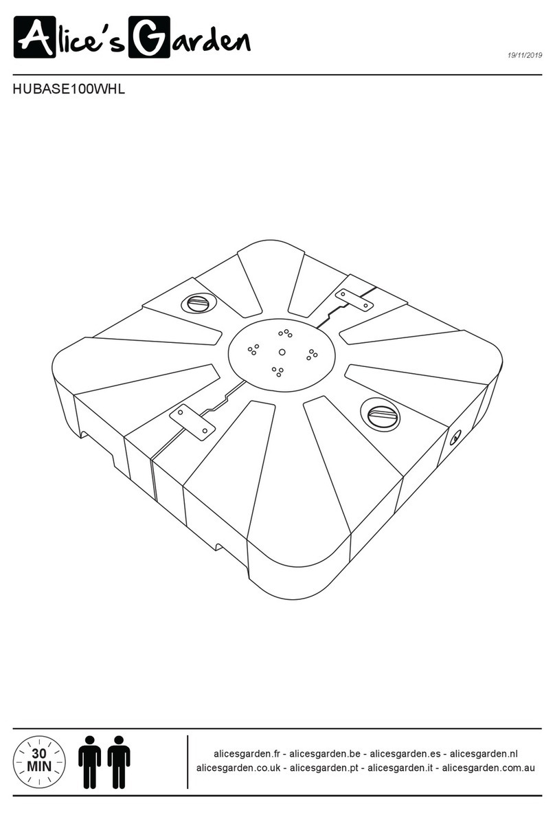 Alice's Garden HUBASE100WHL User manual