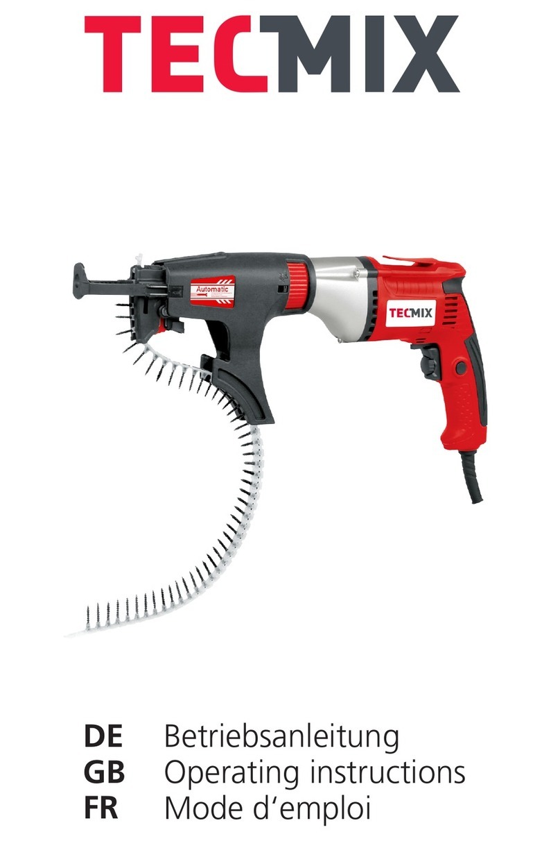 TECMIX TMX TBS 550 operating instructions