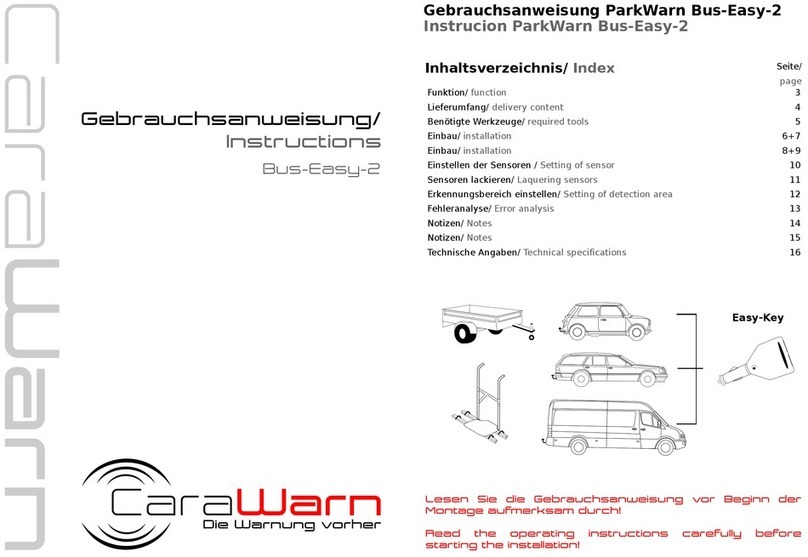CaraWarn ParkWarn Bus-Easy-2 instructions CaraWarn ParkWarn Bus-Easy-2 instructions