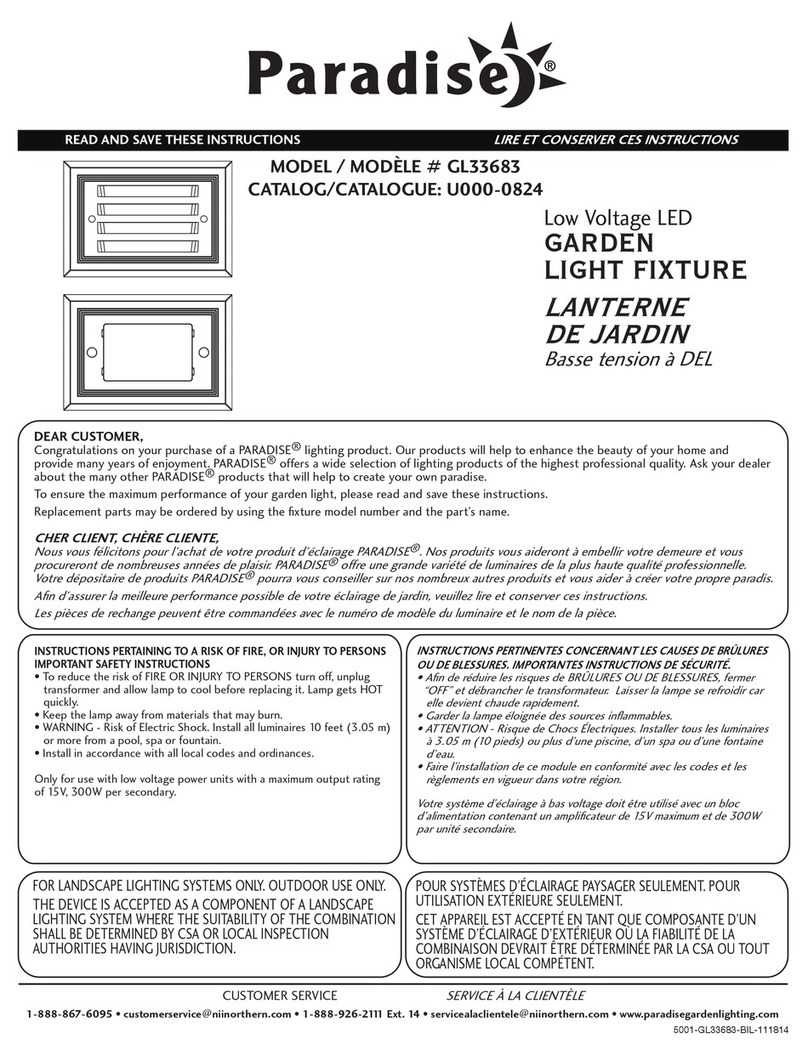 Paradise Datacom GL33683 installation manual