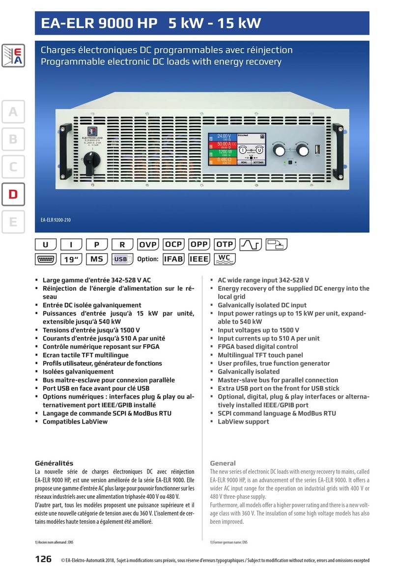 EA-ELEKTRO-AUTOMATIK EA-ELR 9000 HP Series quick start guide