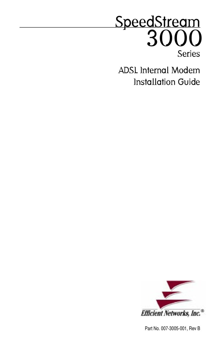 Efficient Networks SpeedStream 3000 Series User manual