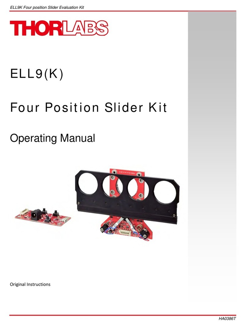 THORLABS ELL9 operating manual