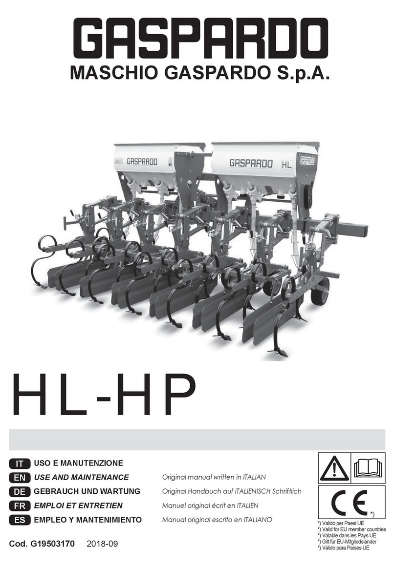 Gaspardo HL Series Use and maintenance