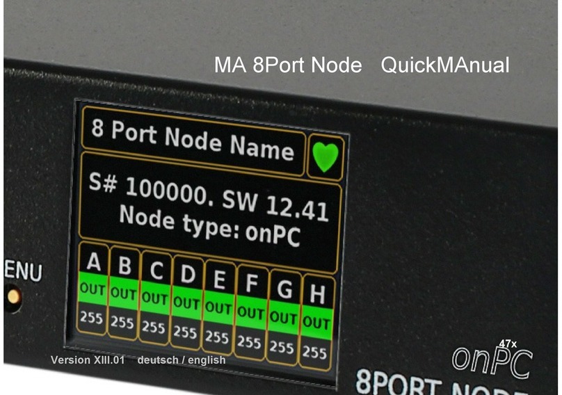 MA lighting 8Port Node Quick manual MA lighting 8Port Node Quick manual