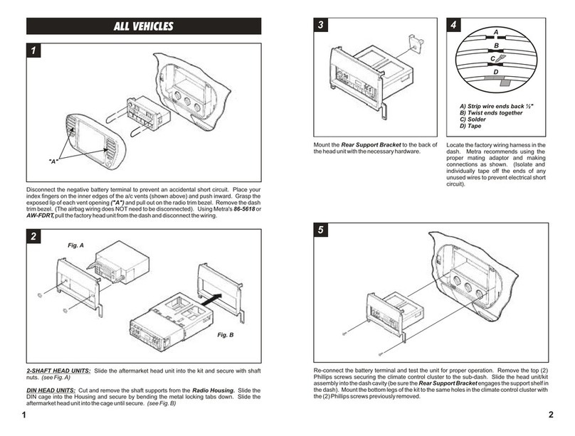Metra Electronics 99-5801 User manual