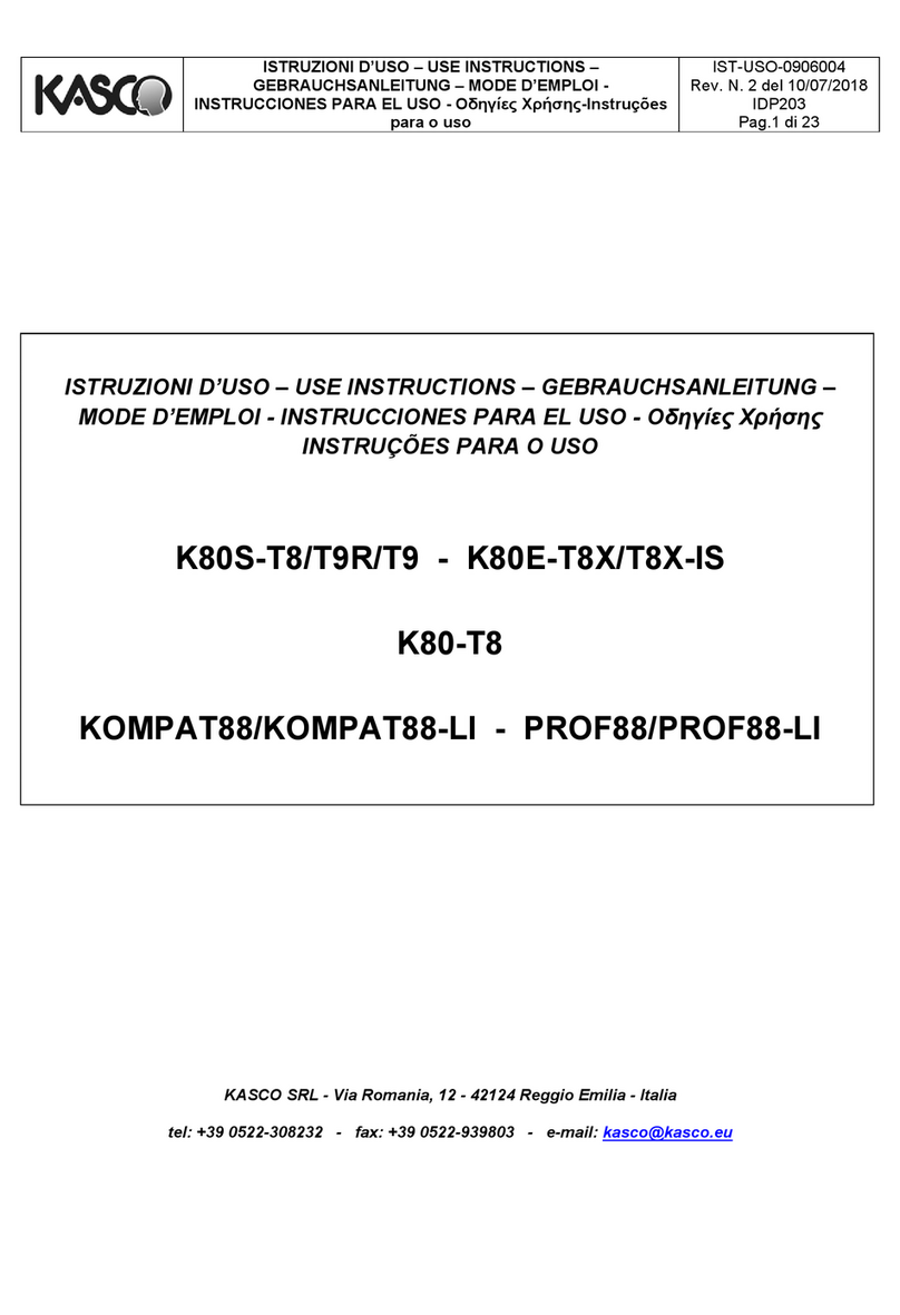 Kasco K80S Series Quick guide Kasco K80S Series Quick guide