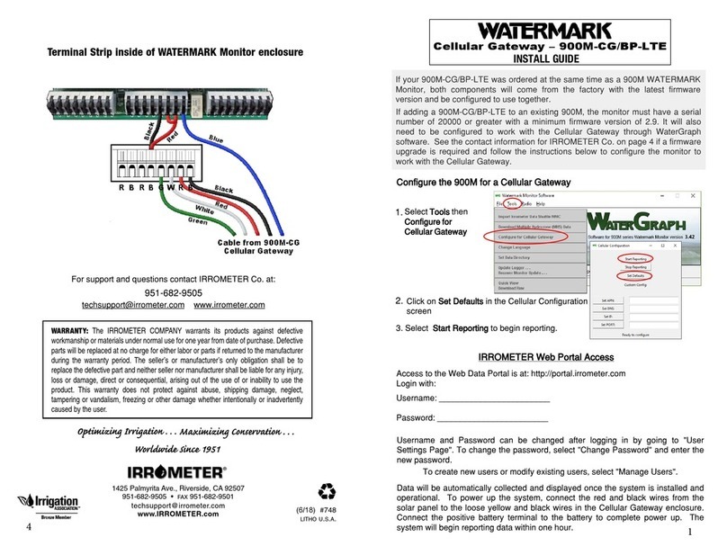 IRROMETER WATERMARK 900M-CG/BP-LTE install guide