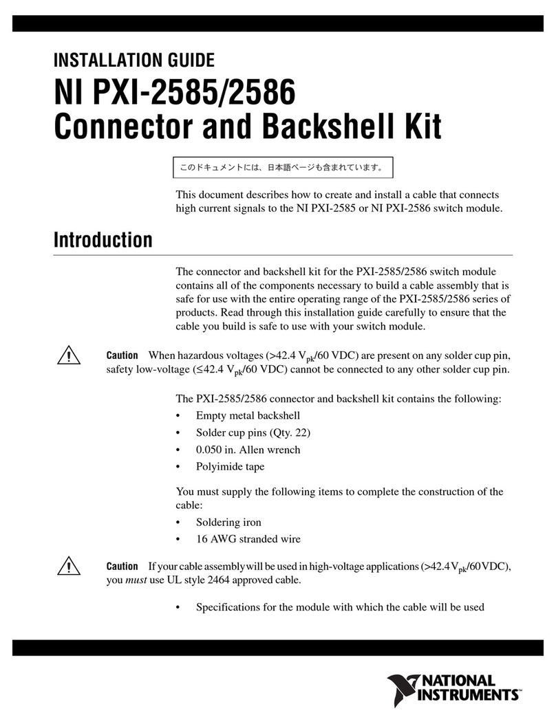 National Instruments NI PXI-2585 User manual