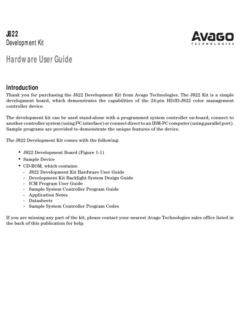 Avago J822 Installation manual