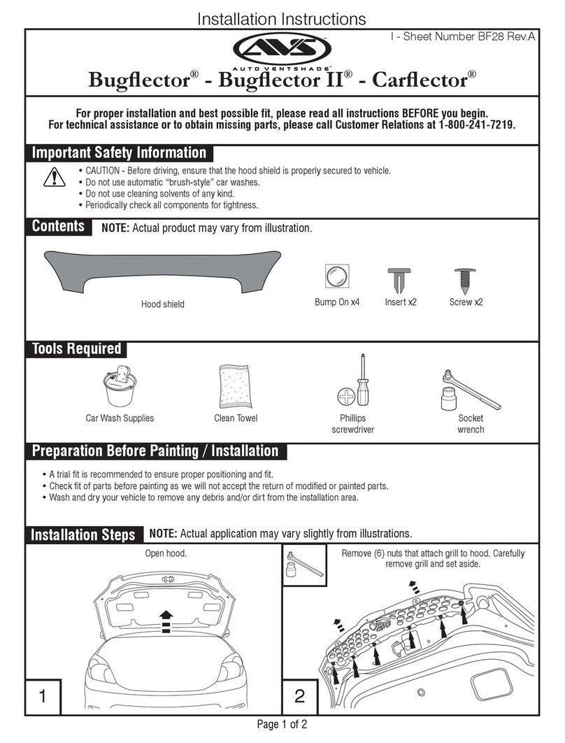 AVS Bugflector User manual