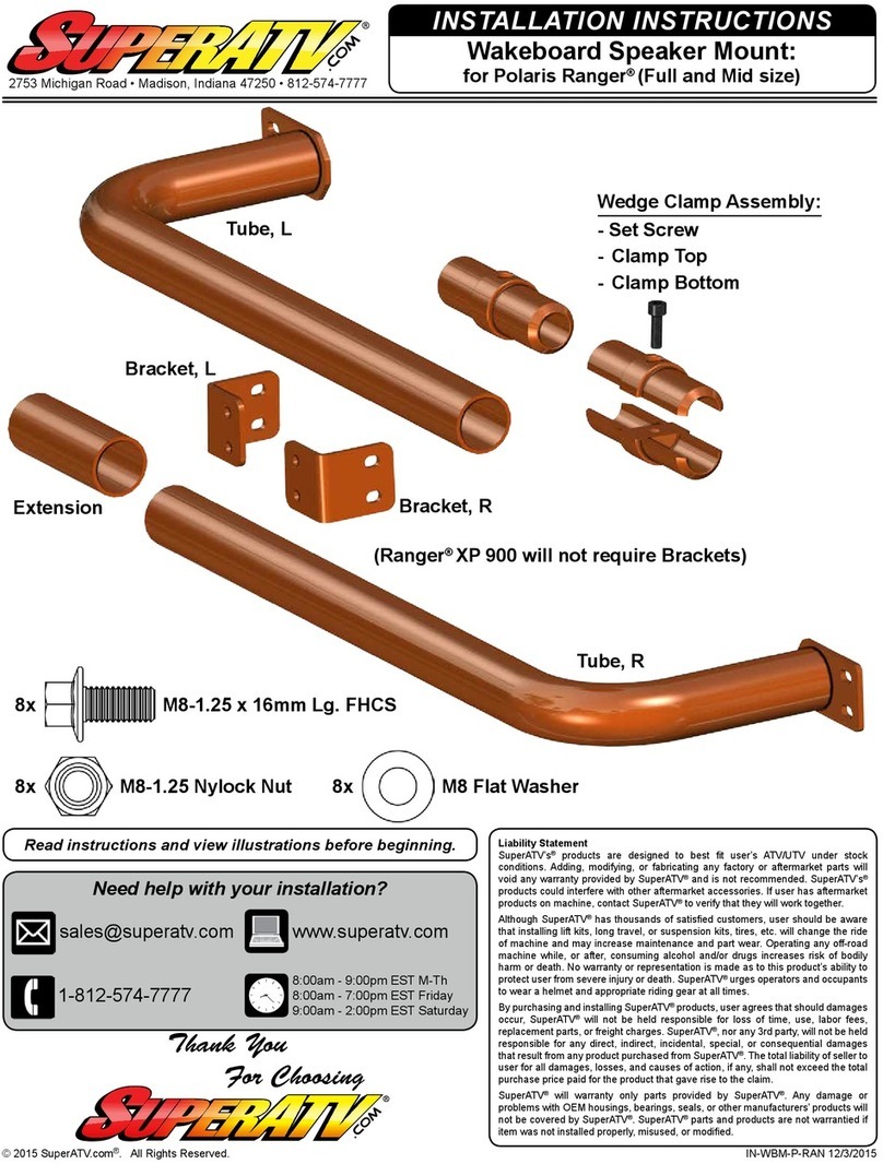 SuperATV WBM-P-RAN installation instructions