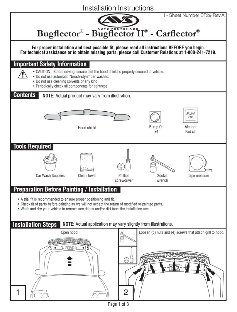 AVS Bugflector User manual