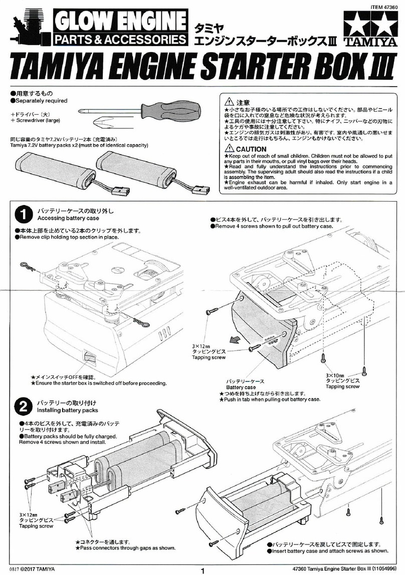 Tamiya ENGINE STARTER BOX III User manual