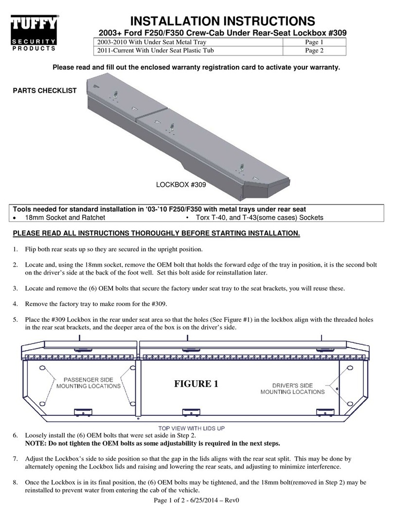 Tuffy 309 installation instructions