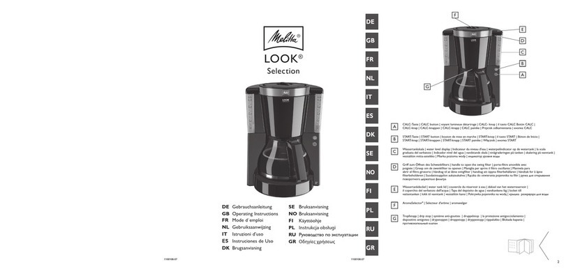 Melitta LOOK Selection User manual Melitta LOOK Selection User manual