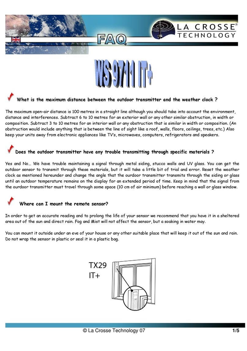 La Crosse Technology WS 9711 IT+ Faq