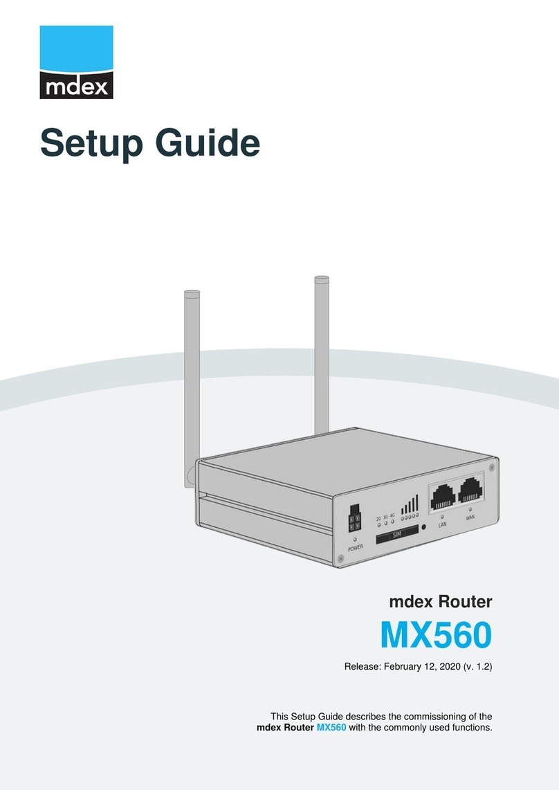 Mdex MX560 User manual