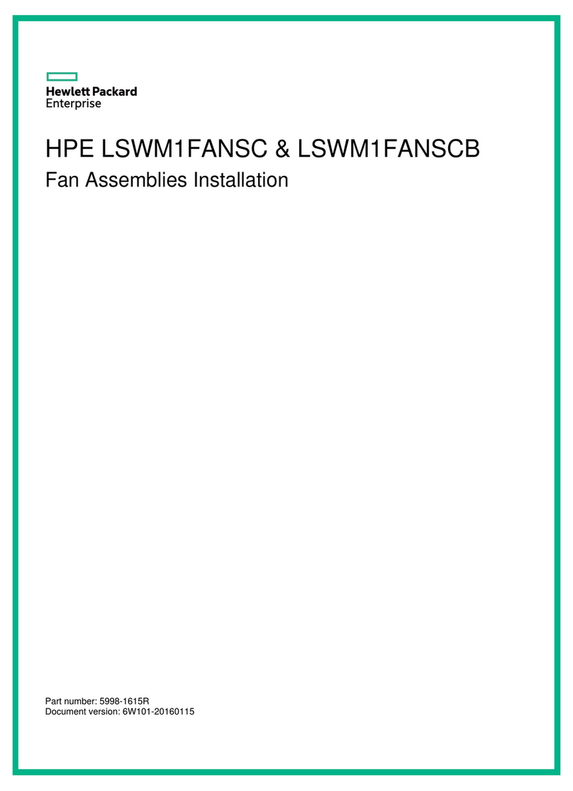 HPE LSWM1FANSC Assemblies Installation