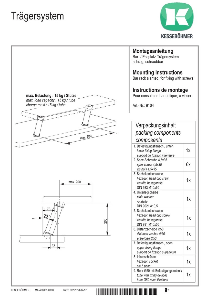 Kesseböhmer 9104 Mounting instructions