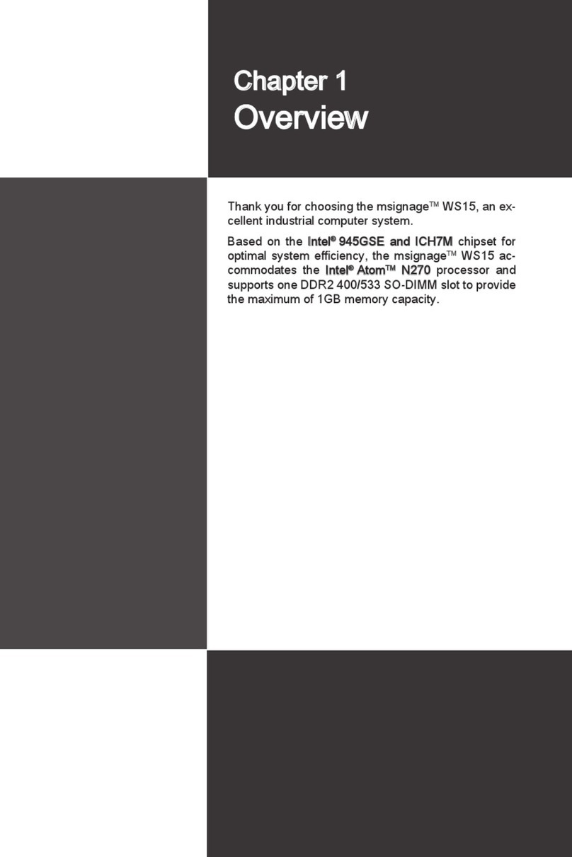ELMARK msignage WS15 manual