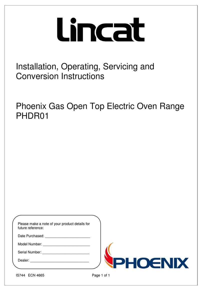Lincat Phoenix Series Installation, operating, servicing and conversion instructions