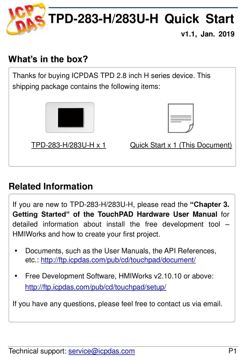ICPDAS TPD-283-H User manual