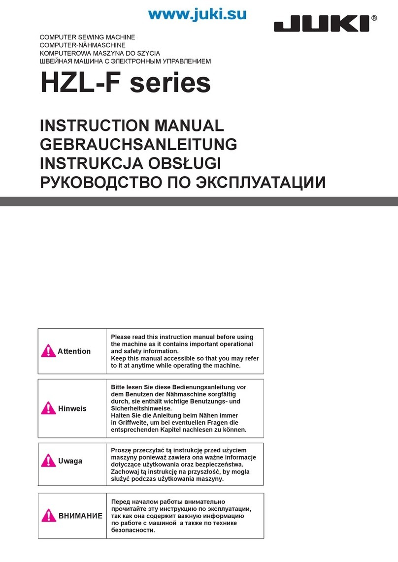JUKI HZL-F series instruction manual