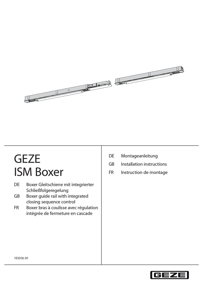 GEZE ISM Boxer User manual
