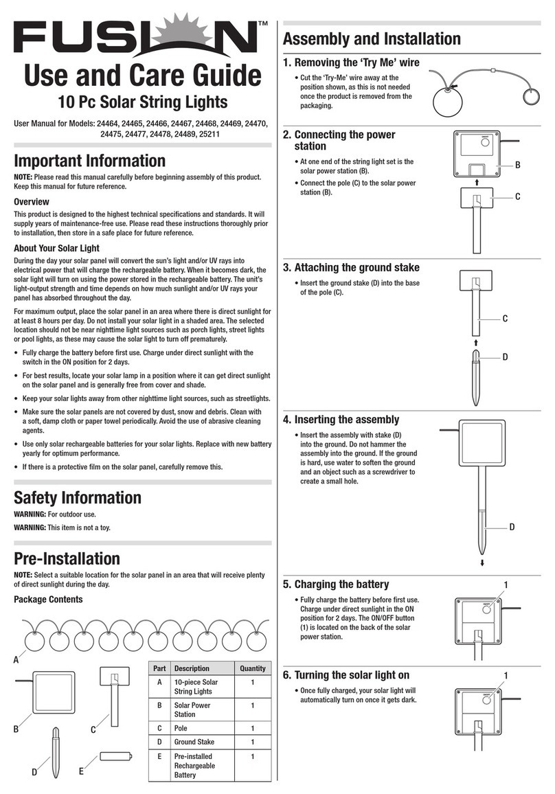 Fusion 24464 Use and care guide