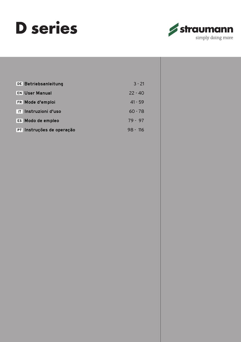 Straumann D Series User manual