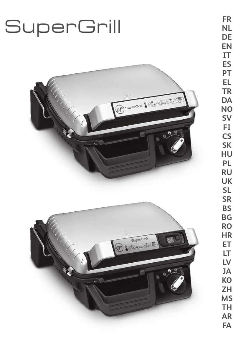 TEFAL SuperGrill quick start guide
